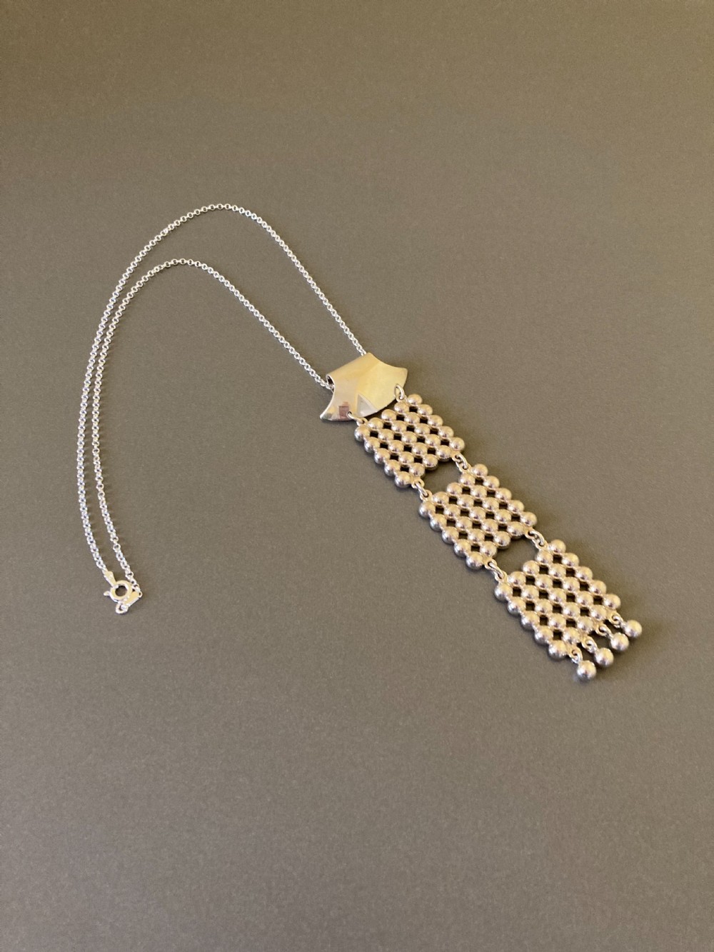 Danish Silver Pendant. 1960s. By N E From View II
