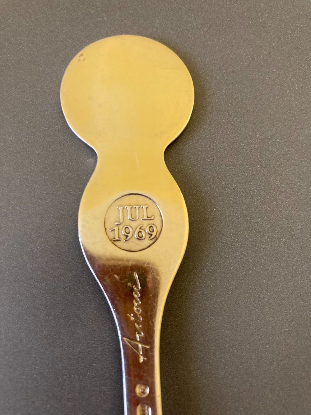Danish Silver Gilt and Enamel Christmas Spoon. 1969. View IV