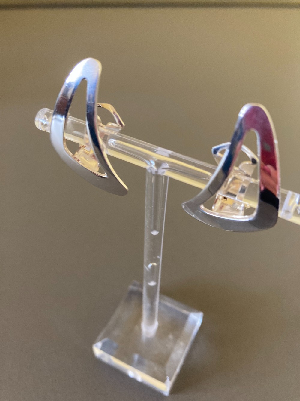 Danish Silver Earrings. By N E From