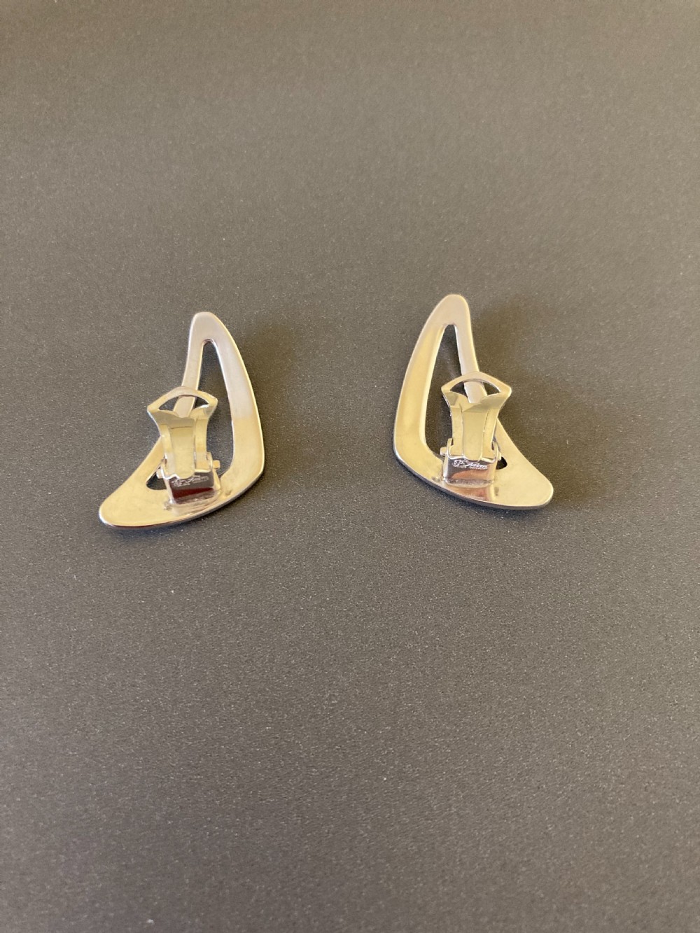 Danish Silver Earrings. By N E From View V