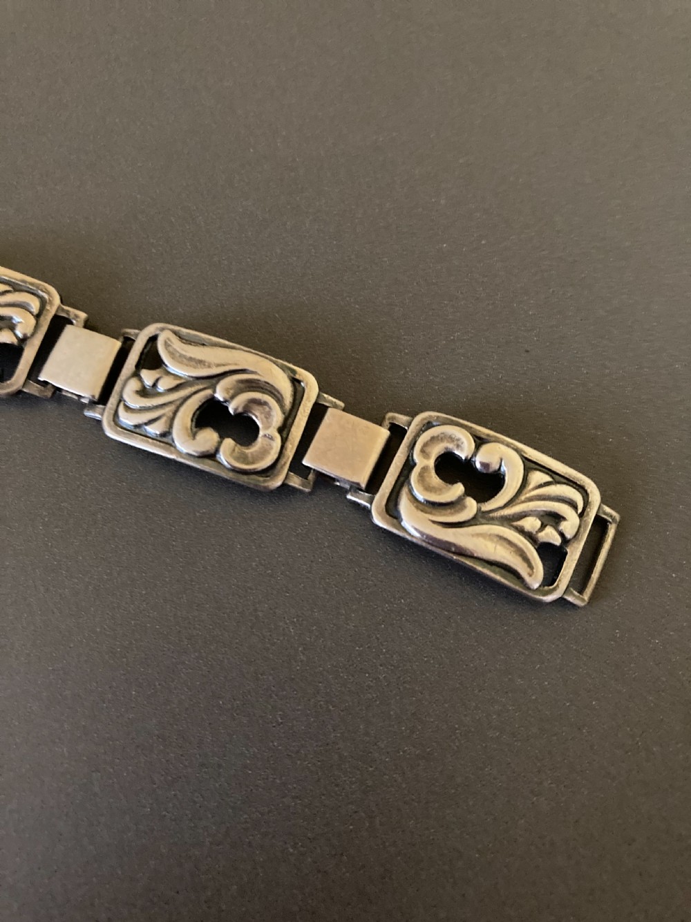 Danish Silver Bracelet. 1940s. By Eiler and Marloe. View III