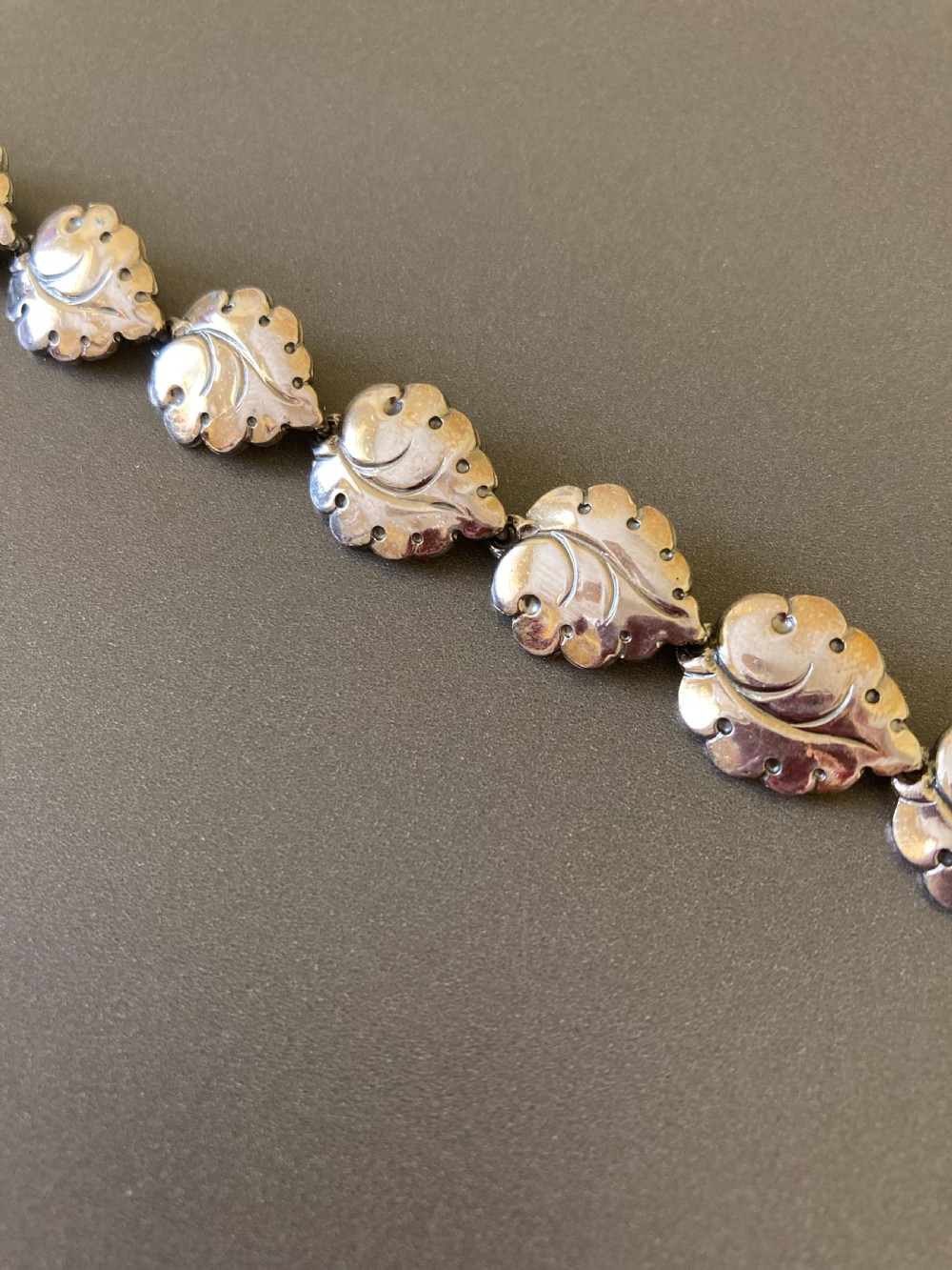 Danish Silver Bracelet by N E From. 1950s. View II