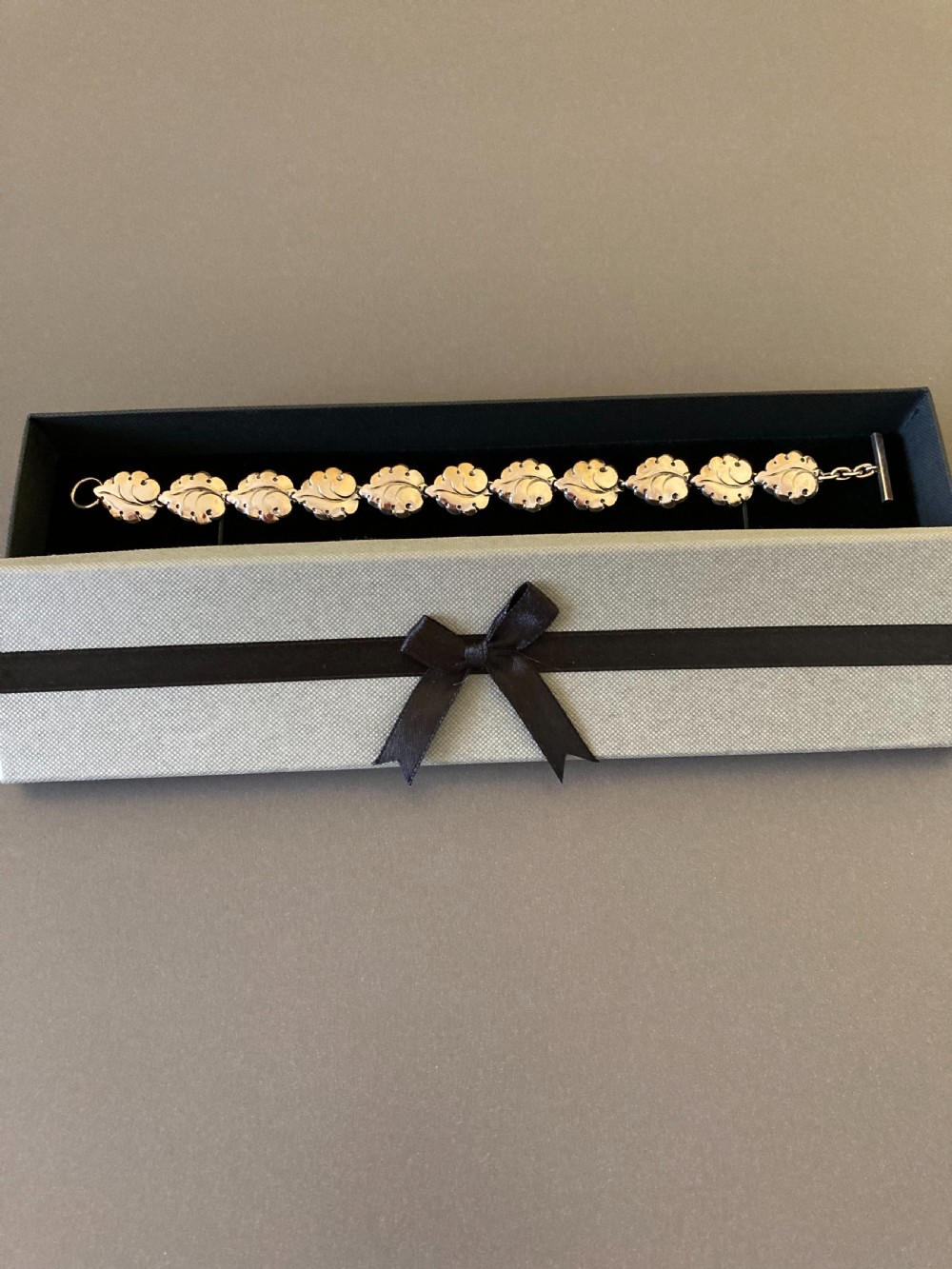 Danish Silver Bracelet by N E From. 1950s. View V