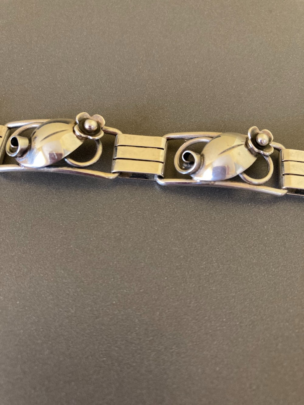 Danish Silver Bracelet. 1940s. By John A Rasmussen. View II