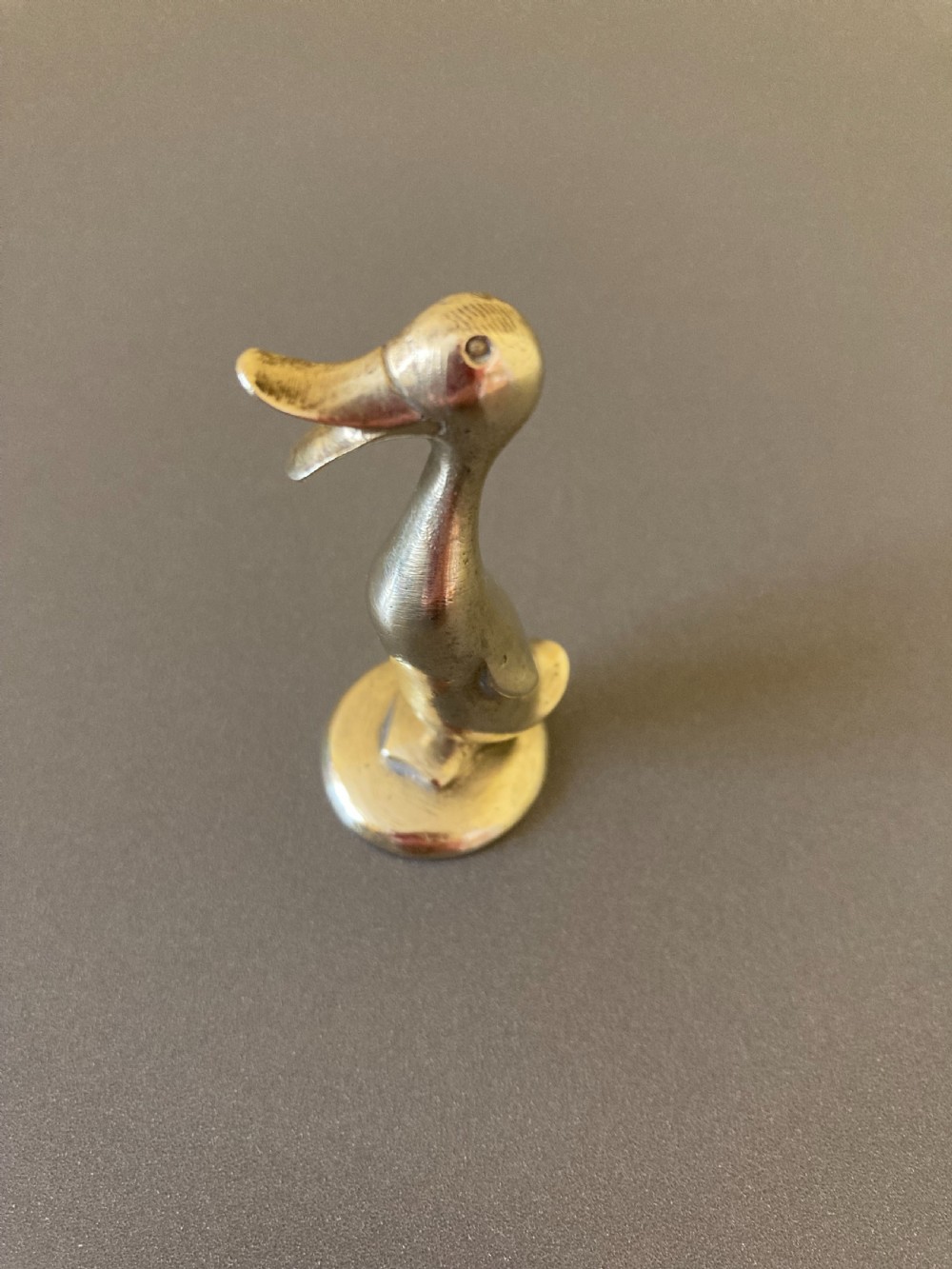 Werkstatte Hagenauer Wien Brass Duck. 1940s.