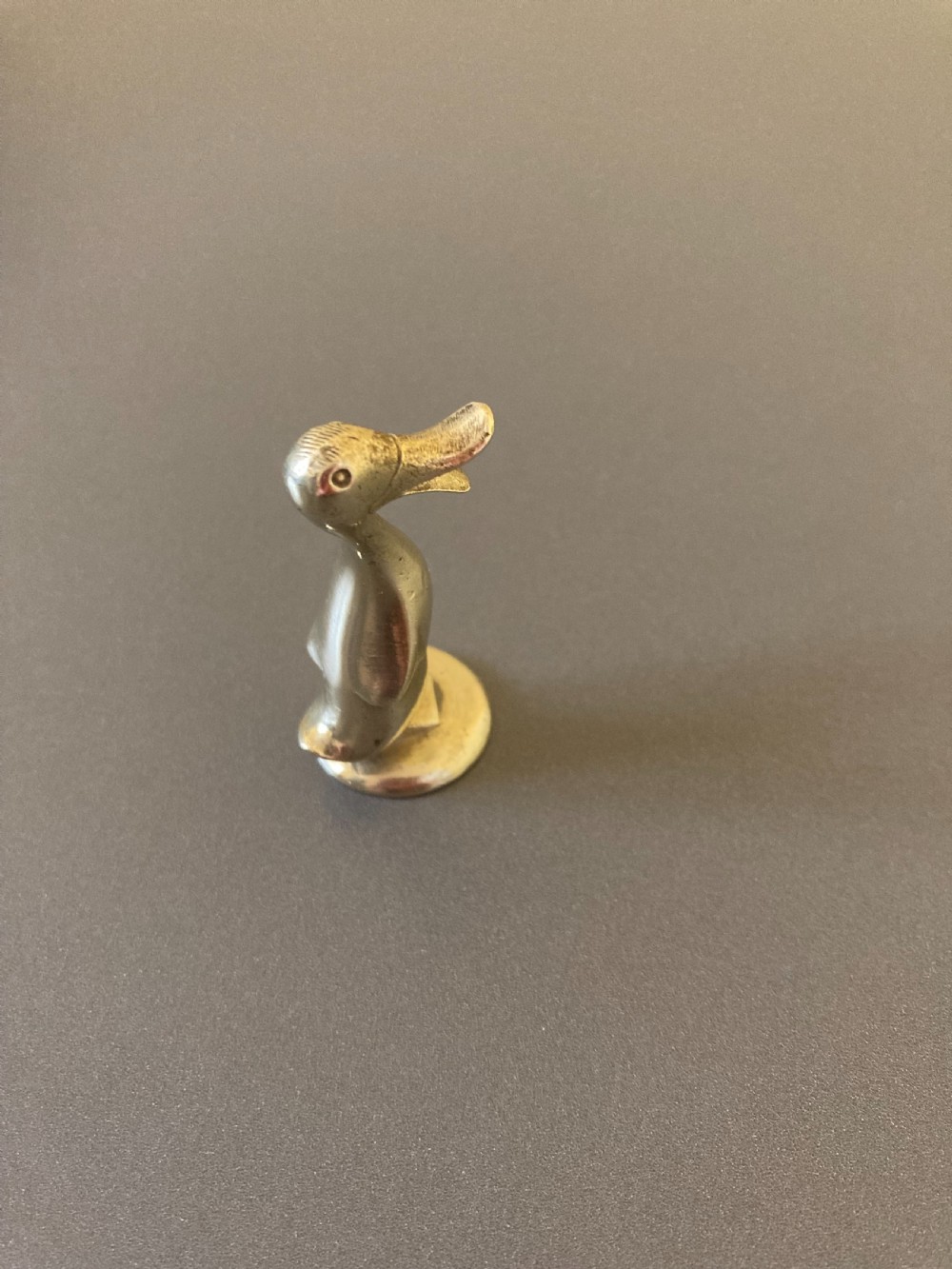 Werkstatte Hagenauer Wien Brass Duck. 1940s. View III
