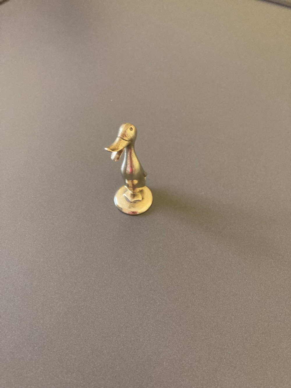 Werkstatte Hagenauer Wien Brass Duck. 1940s. View V