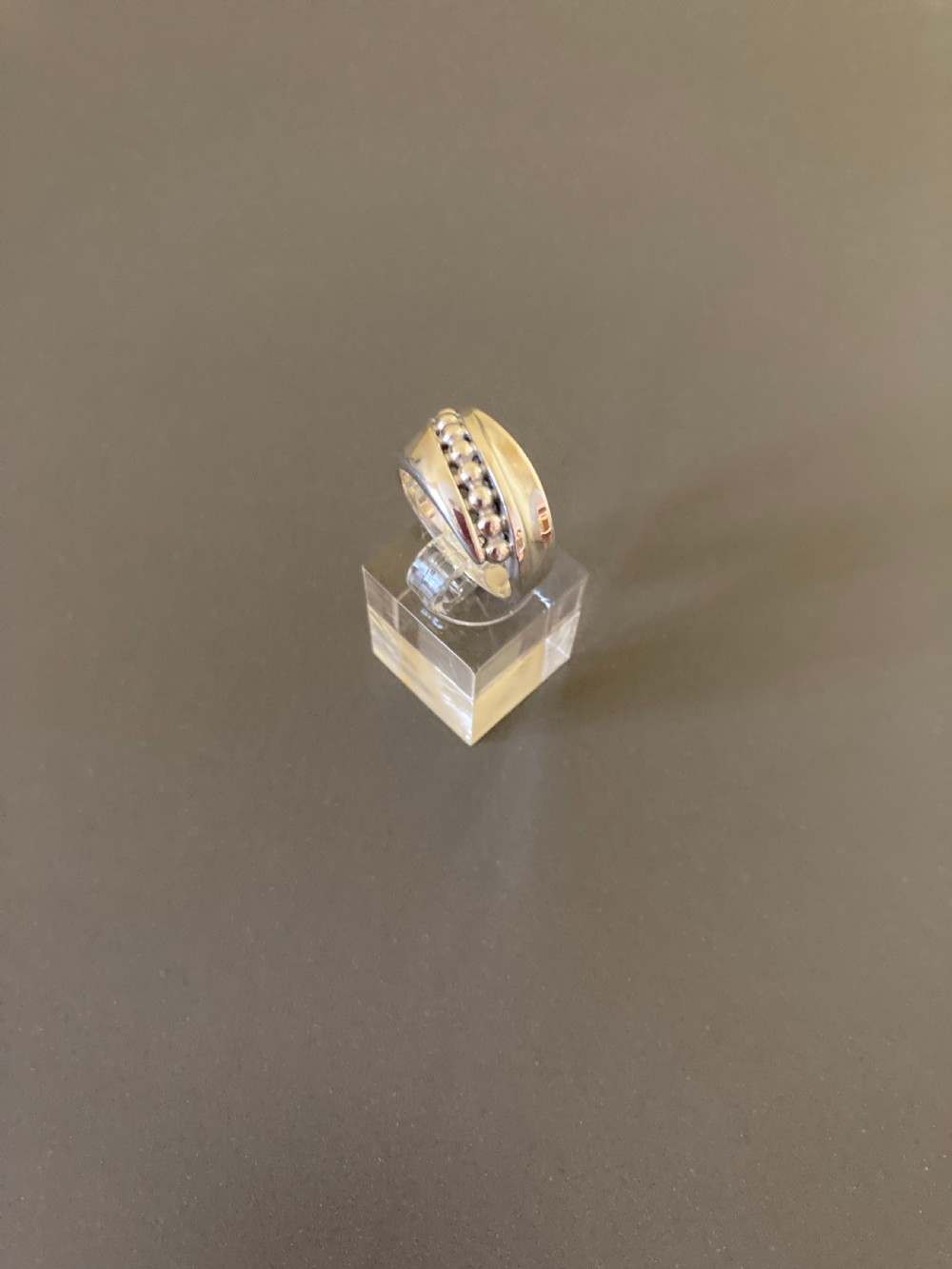 Danish Silver Ring. 1960s. By Randers Silver. View II