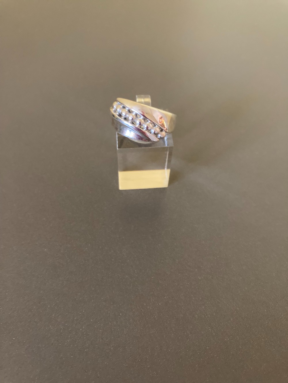 Danish Silver Ring. 1960s. By Randers Silver. View III