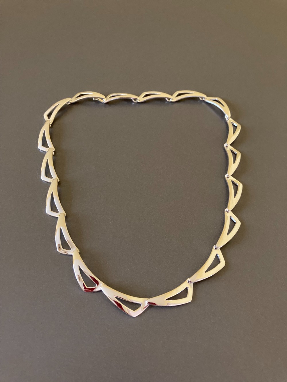 Danish Sterling Silver Necklace. By Randers Silver.