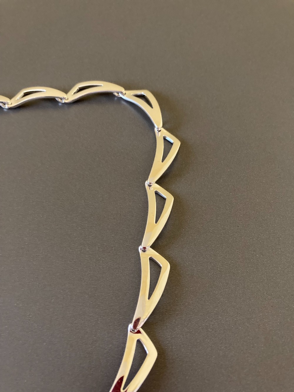Danish Sterling Silver Necklace. By Randers Silver. View II