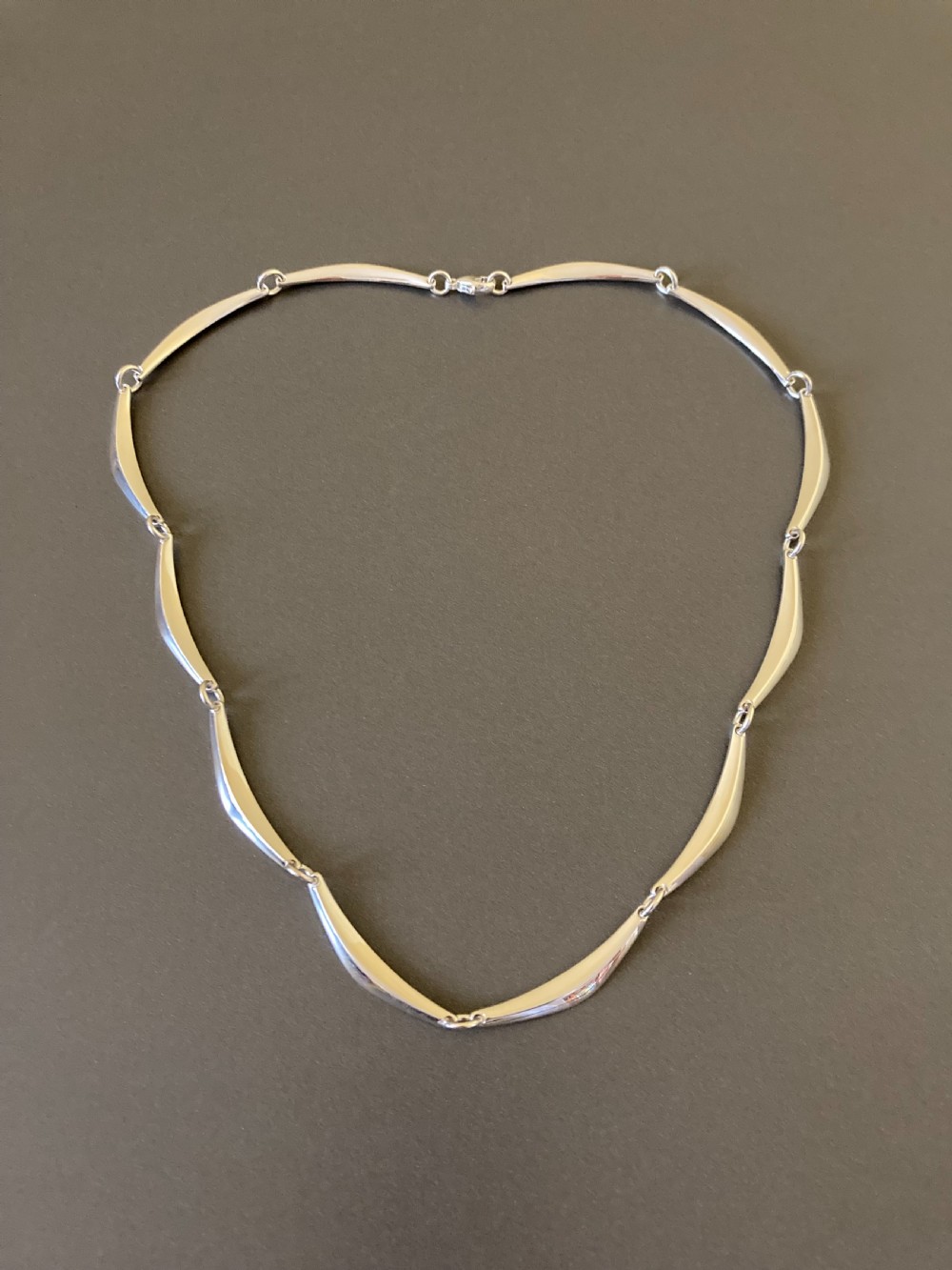 Danish Sterling Silver Necklace. By Randers Silver. View II