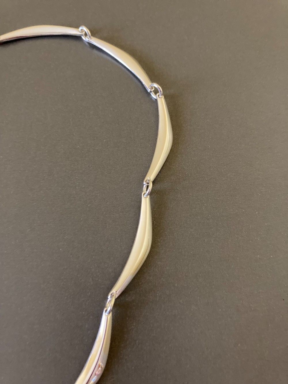 Danish Sterling Silver Necklace. By Randers Silver. View IV