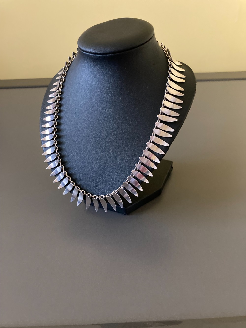 Danish Sterling Silver Necklace. By TH. Skat-Rordam. View II