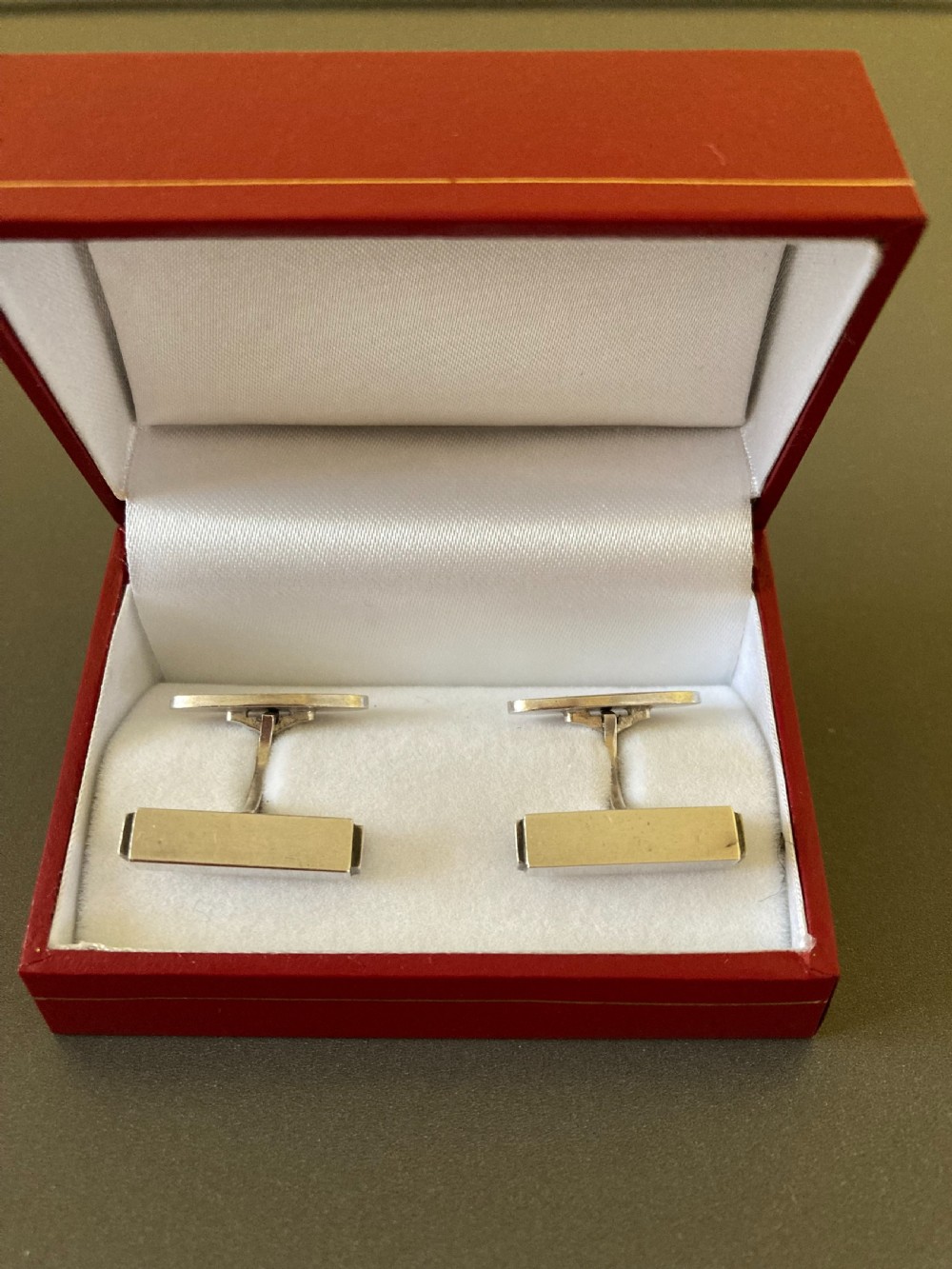 Georg Jensen Danish Silver Cuff Links. 1960s.