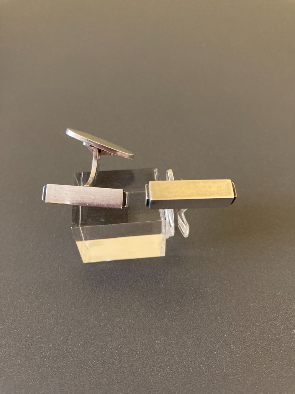 Georg Jensen Danish Silver Cuff Links. 1960s. View III