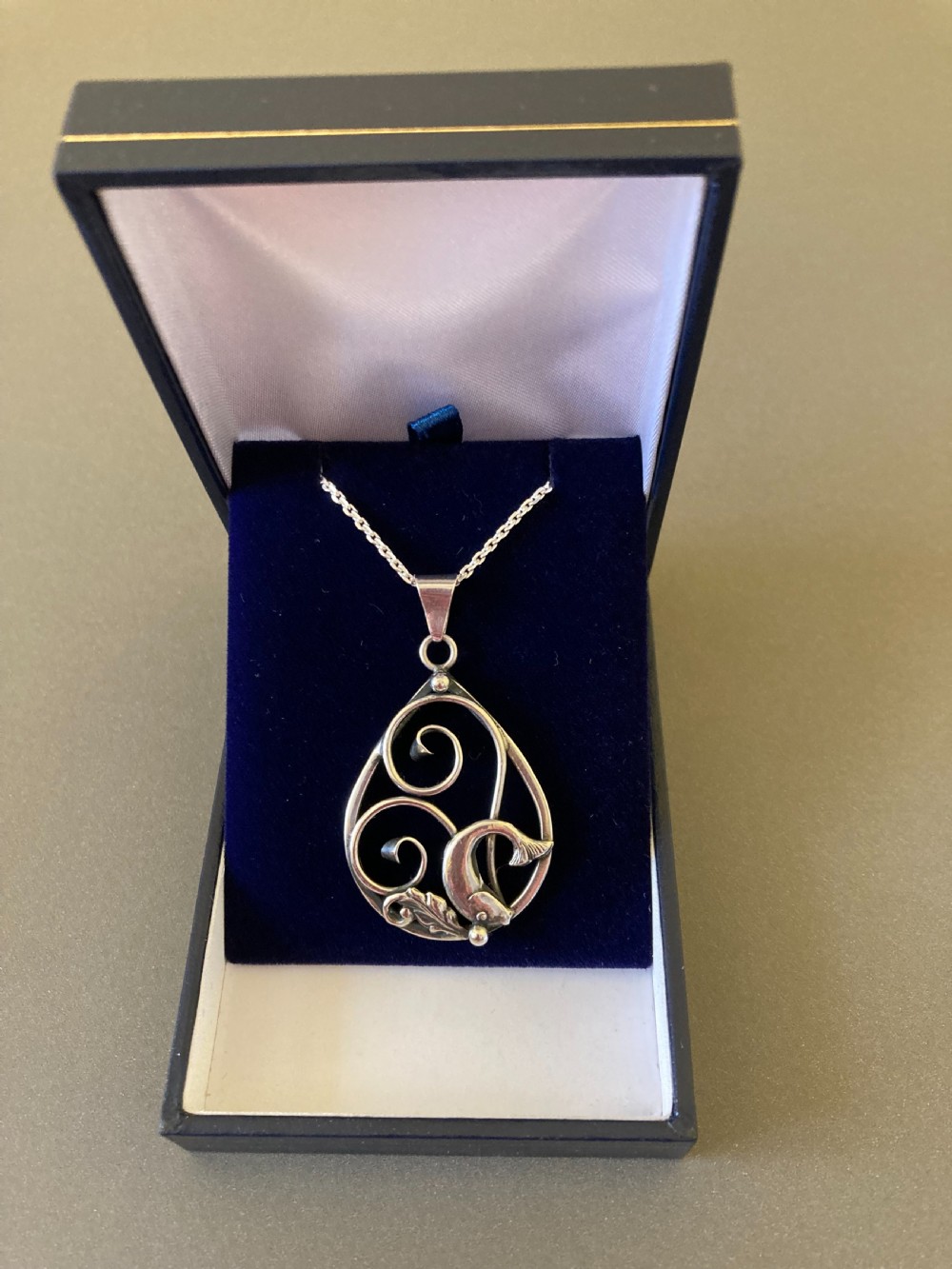 Danish Silver Pendant. 1950s.