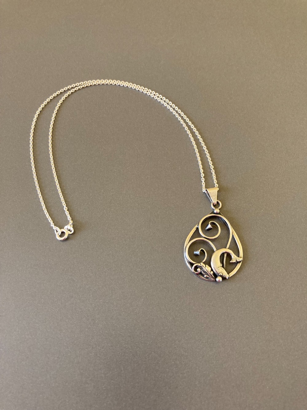 Danish Silver Pendant. 1950s. View II