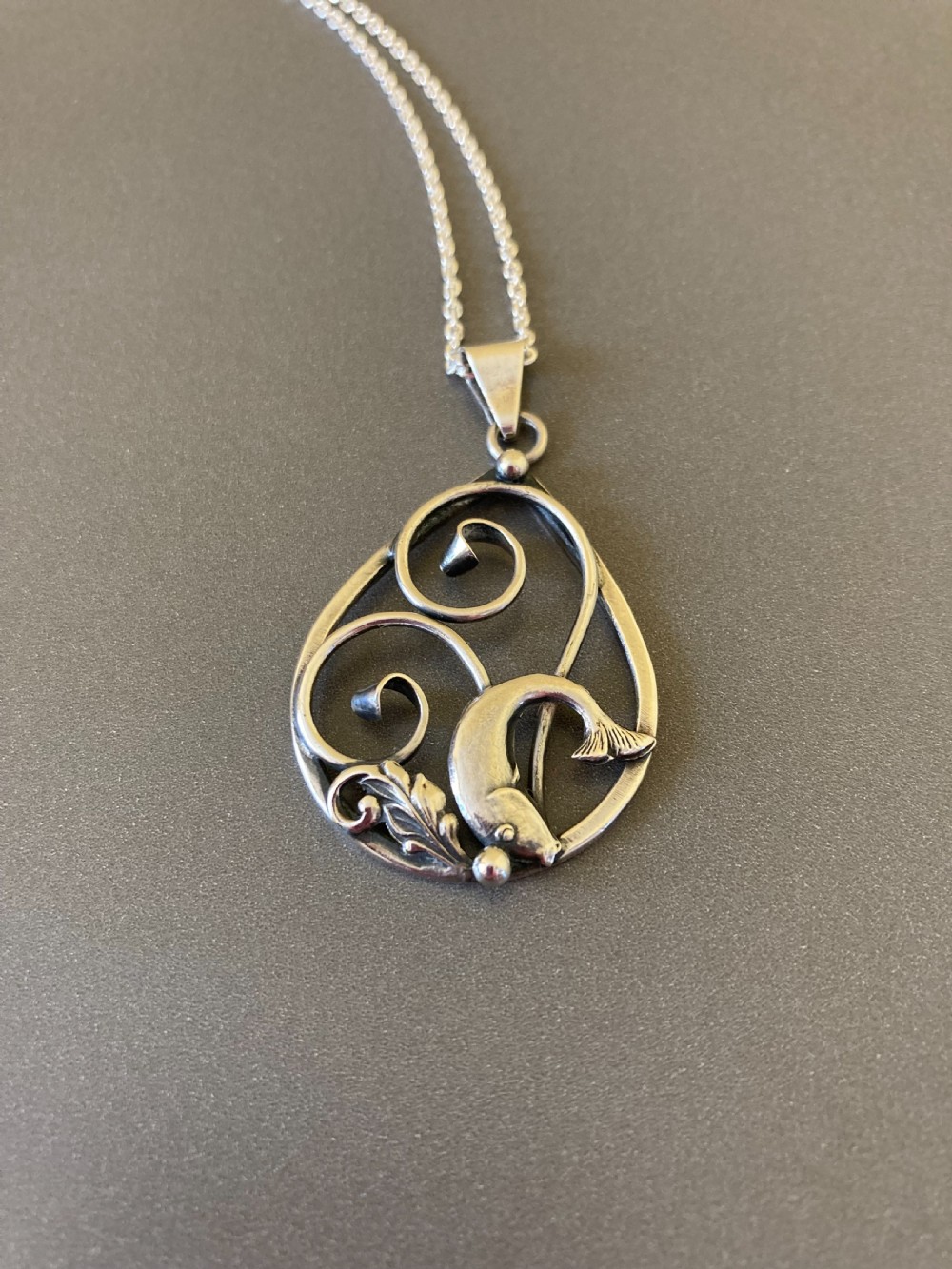 Danish Silver Pendant. 1950s. View III