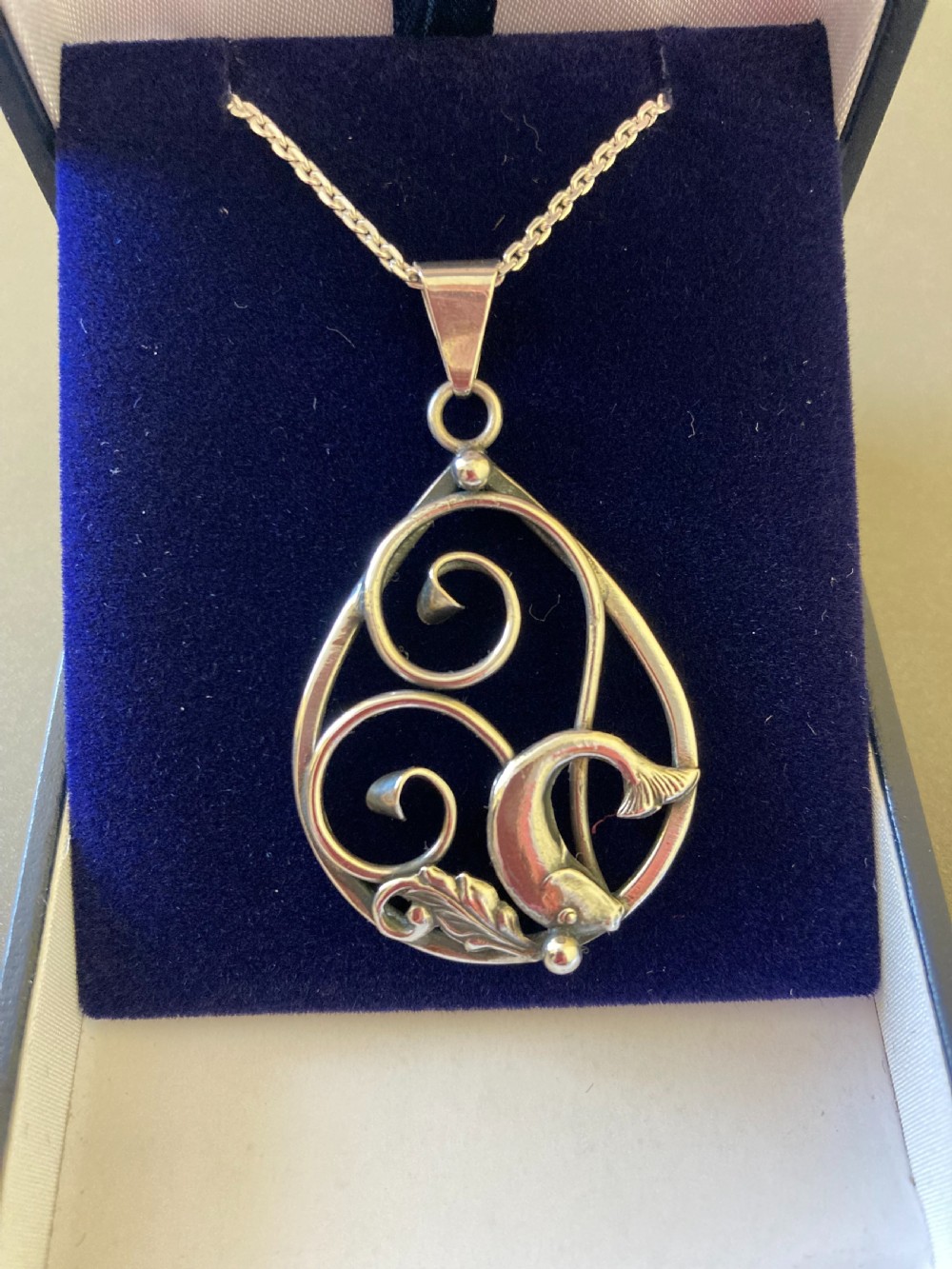 Danish Silver Pendant. 1950s. View V