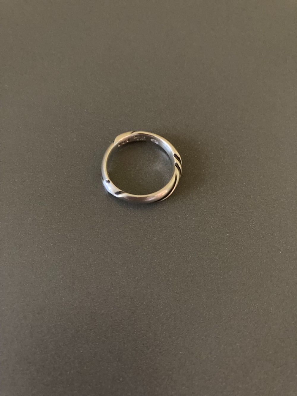Georg Jensen Danish Silver Ring. 1960s. View V