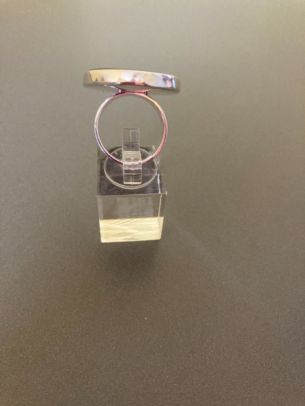 Danish silver ring with Onyx. By N. E. From. 1960s View III