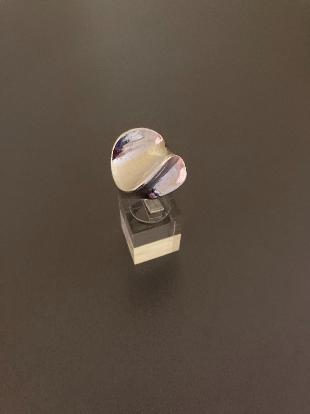 Danish Silver Ring. 1960s. By Ernst Willy Knudsen. View V