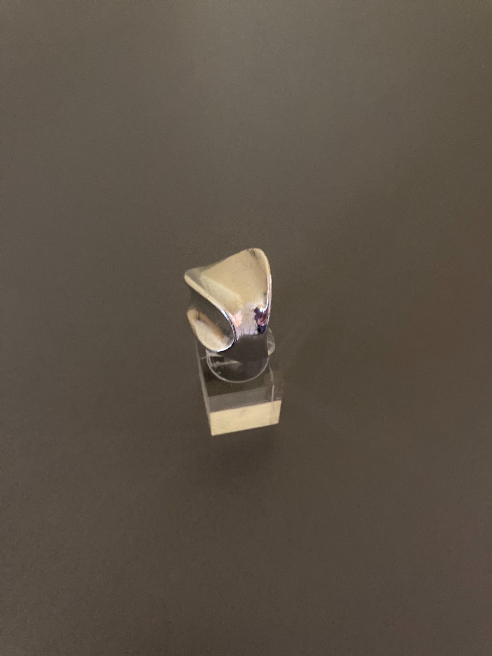 Danish Silver Ring. 1960s. By Ernst Willy Knudsen. View VI