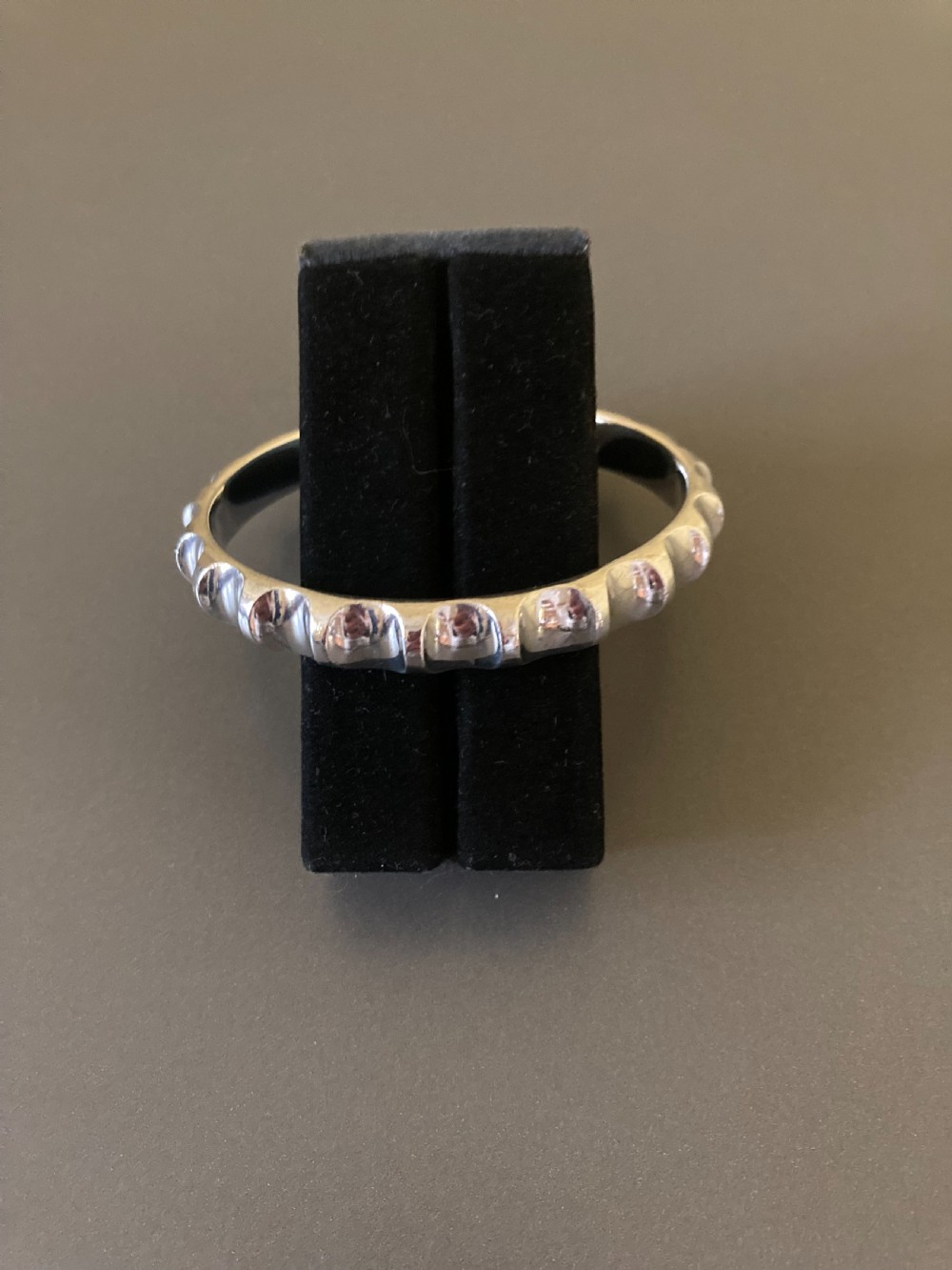 Georg Jensen Danish Silver Bangle. By Nanna Ditzel. View II