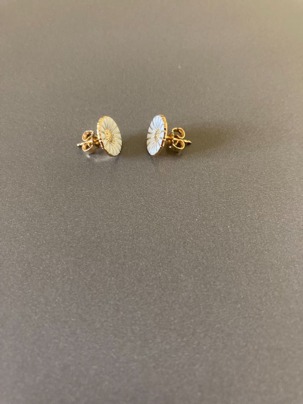 Georg Jensen Danish Silver  Daisy Earrings. View II
