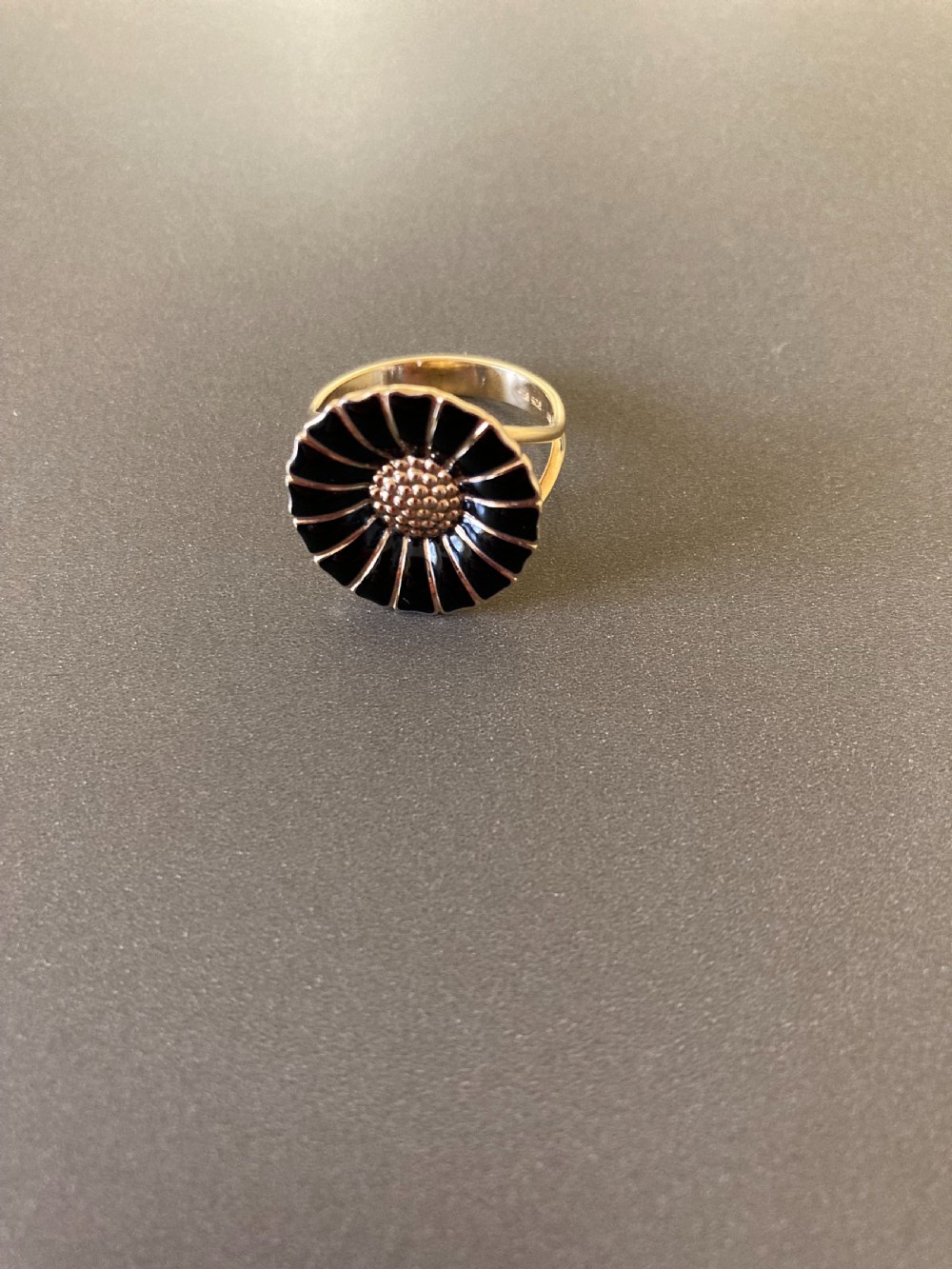 Georg Jensen Danish Silver Daisy Ring. View III
