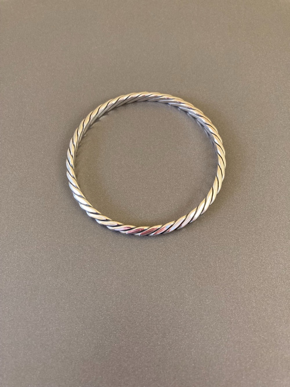 Danish Silver Bangle. 196os. By Randers Silver