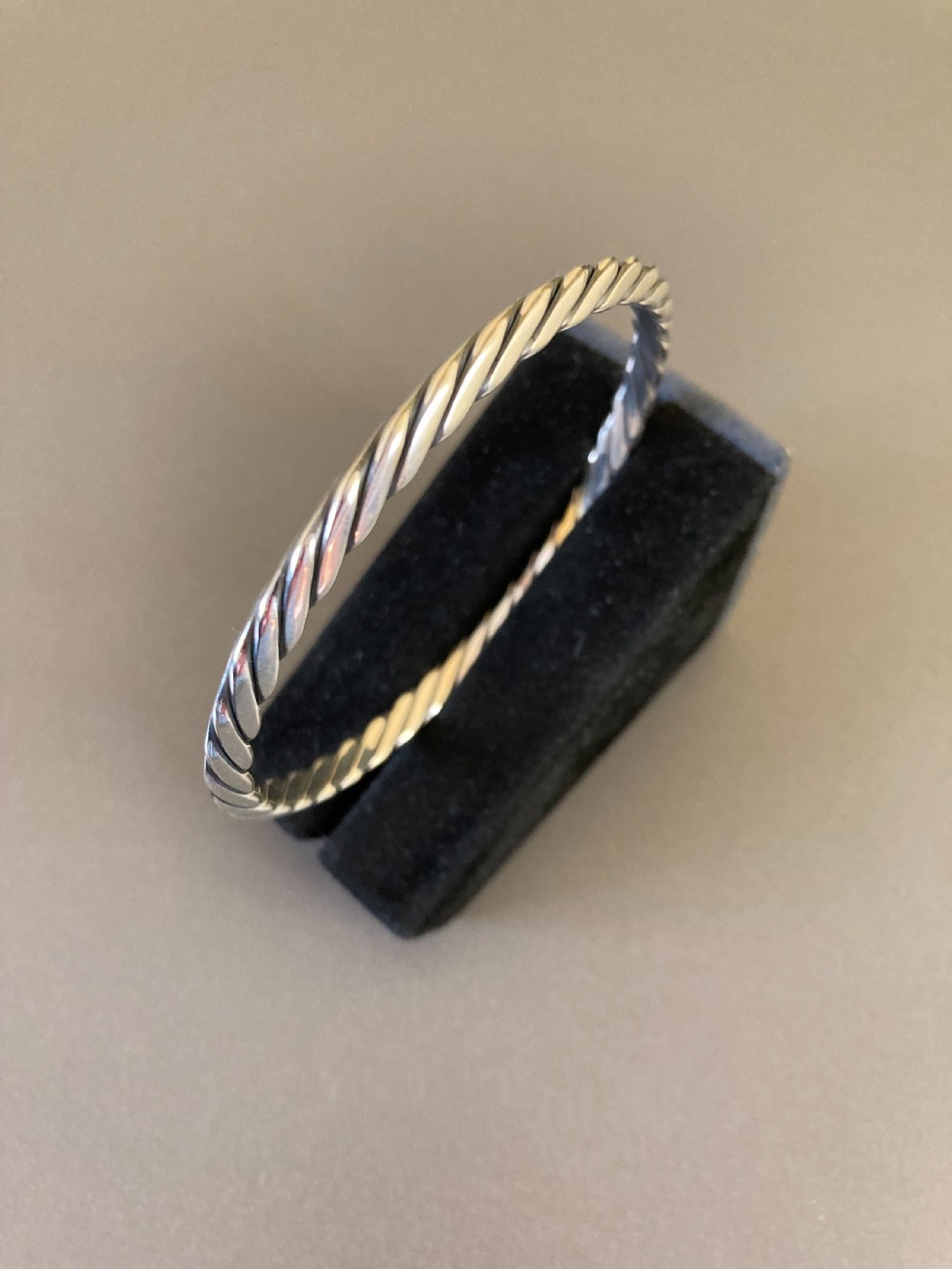 Danish Silver Bangle. 196os. By Randers Silver View II