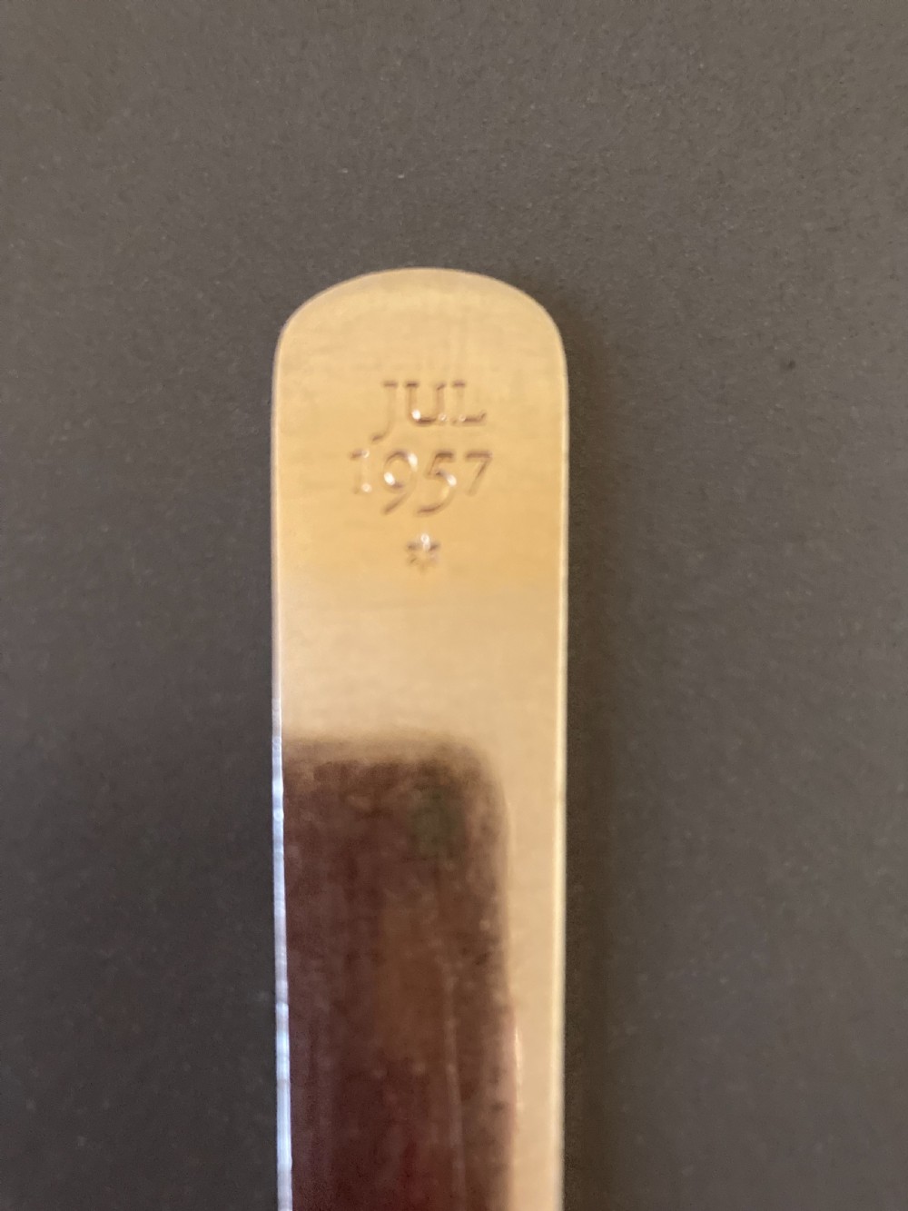 Danish Silver Gilt and Enamel Christmas Spoon. 1957. View III