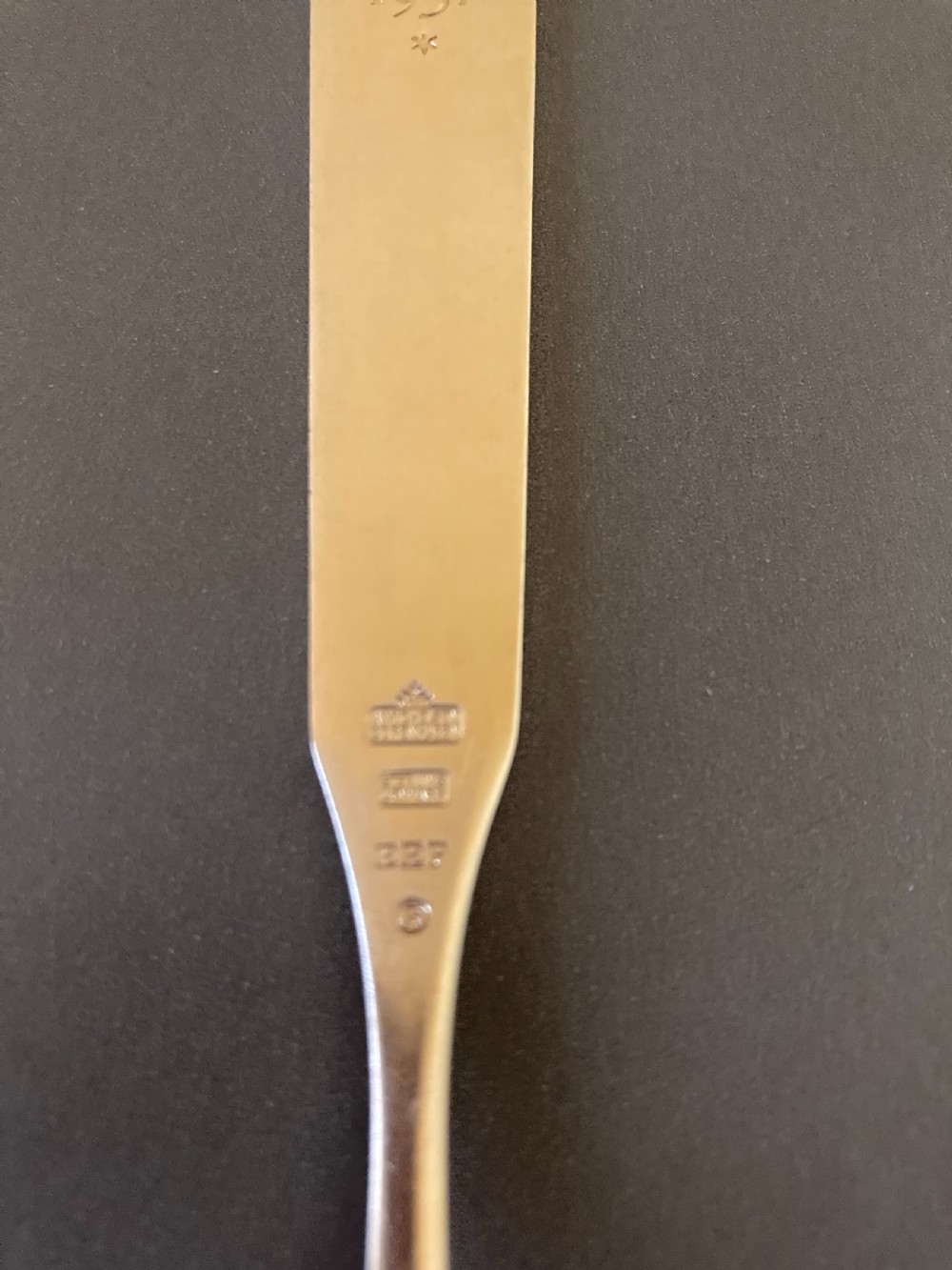 Danish Silver Gilt and Enamel Christmas Spoon. 1957. View IV