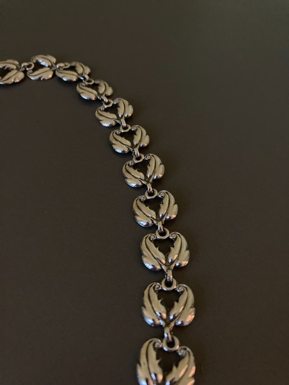 Danish Silver Necklace. 1950s. View II