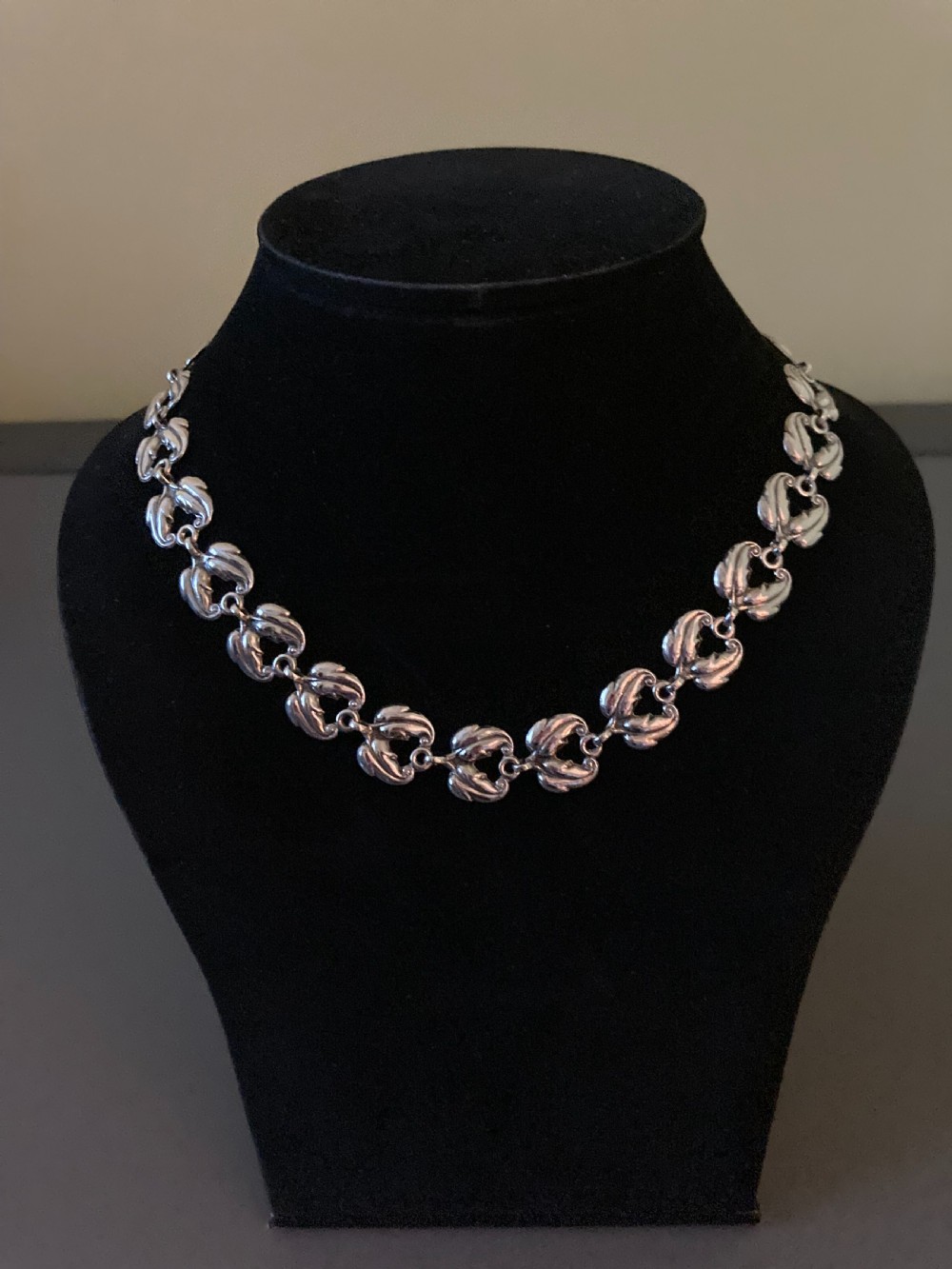 Danish Silver Necklace. 1950s. View III