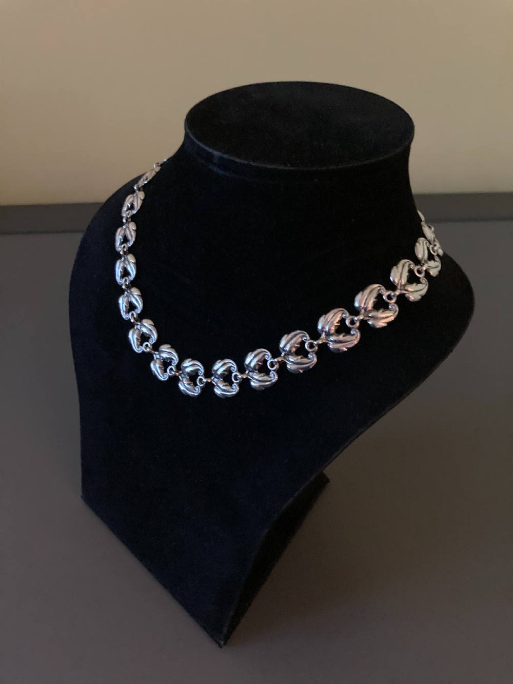 Danish Silver Necklace. 1950s. View IV