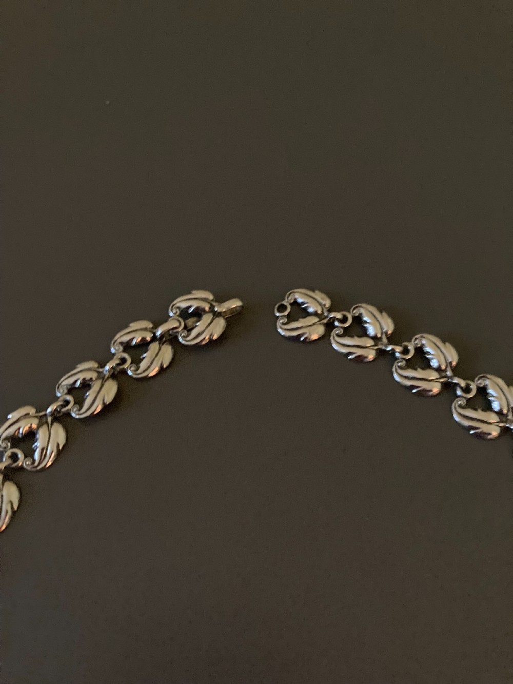 Danish Silver Necklace. 1950s. View V