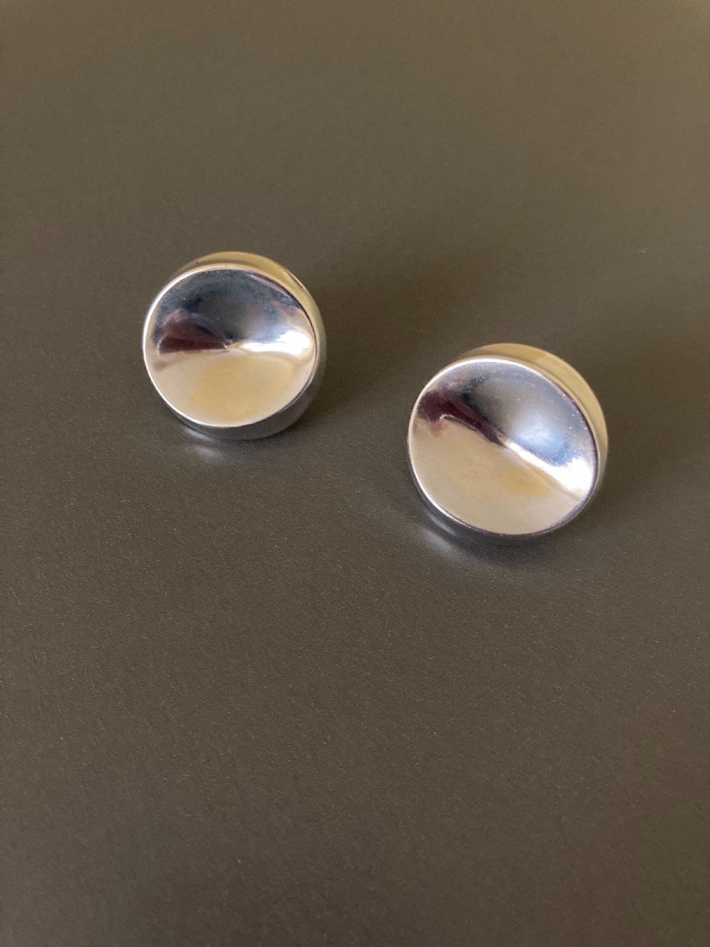 Georg Jensen Danish Silver Earrings. By Nanna Ditzel.