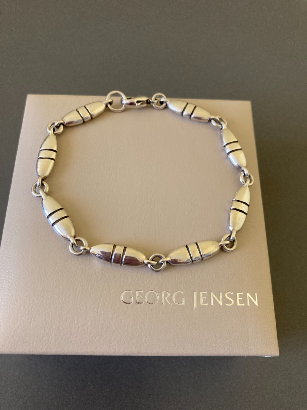 Georg Jensen Danish Silver Bracelet. 1960s. View IV