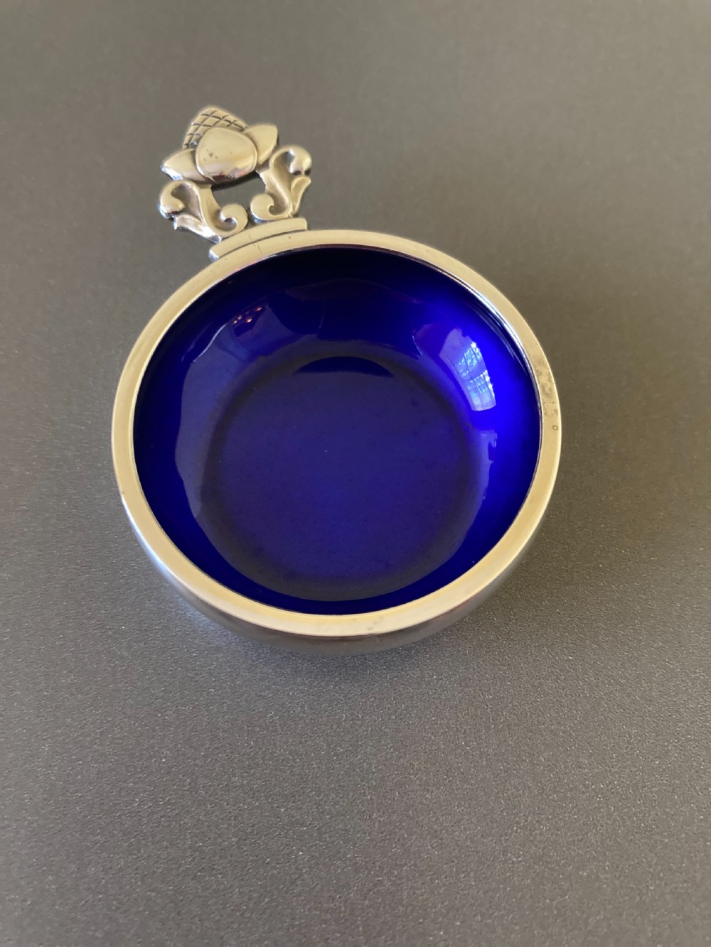 Georg Jensen Danish Silver Salt and Spoon. 