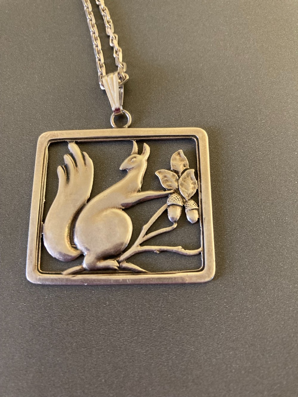 Danish Silver Pendant. 1940s. By C. Brumberg Hansen. View II