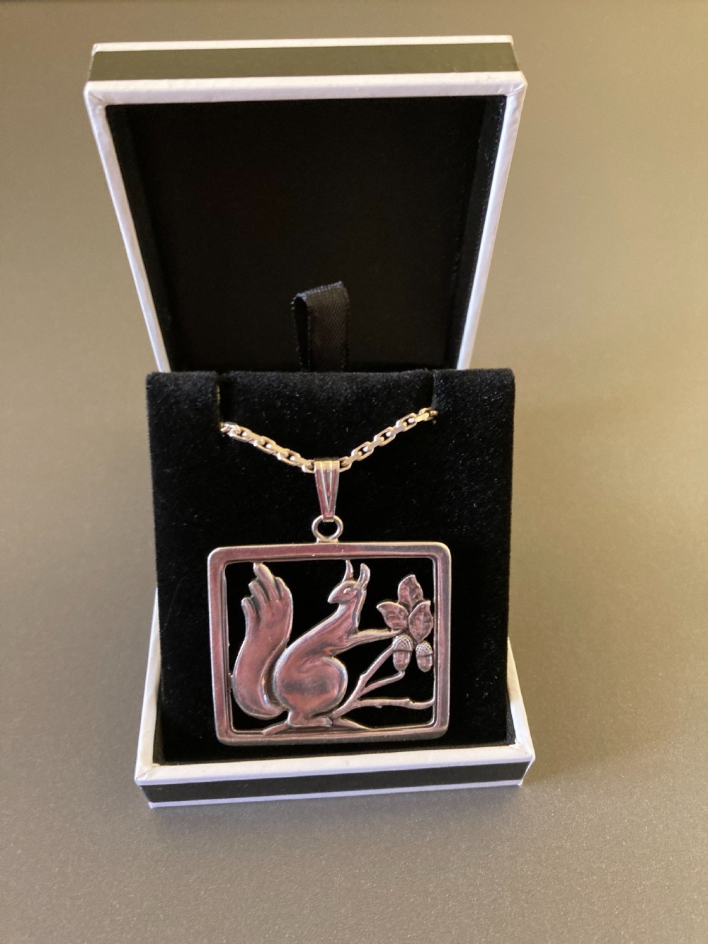 Danish Silver Pendant. 1940s. By C. Brumberg Hansen. View III