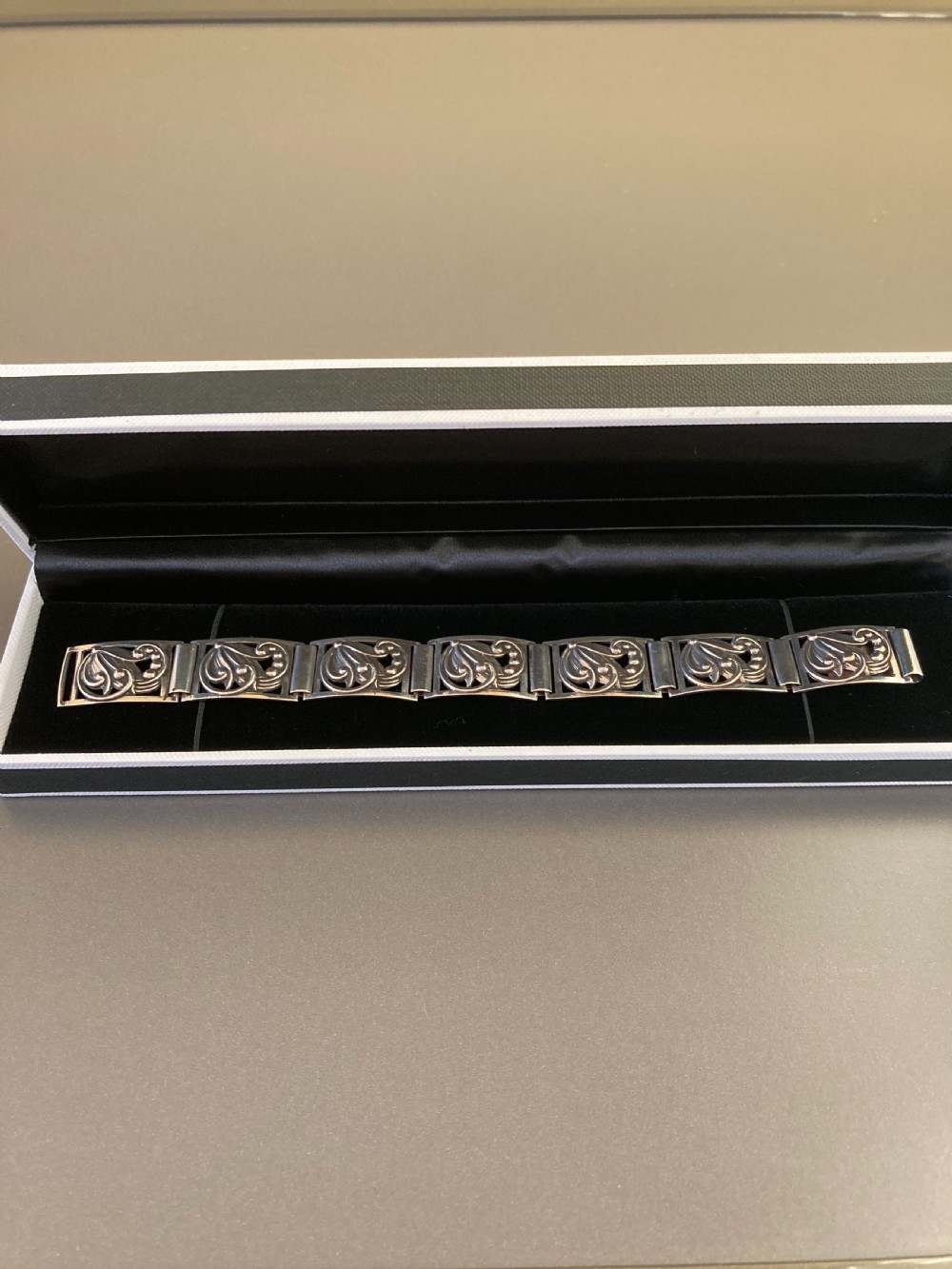 Danish Silver Bracelet. 1950s. View V