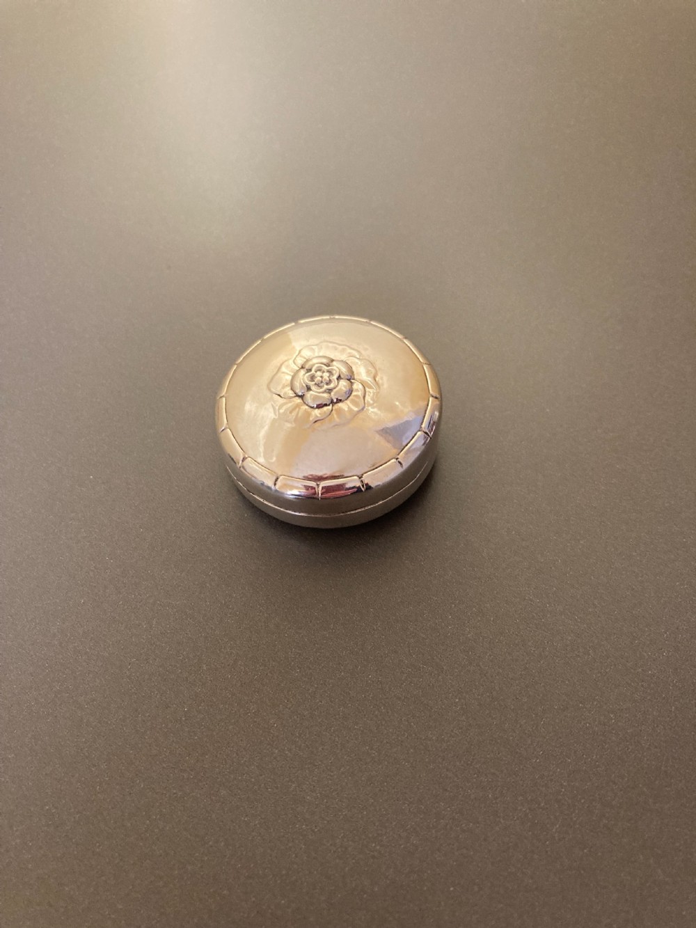 Georg Jensen Danish Silver Pillbox. 