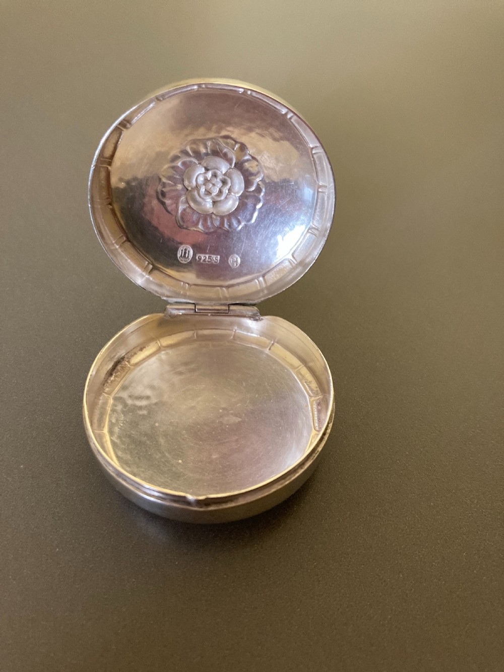 Georg Jensen Danish Silver Pillbox.  View III