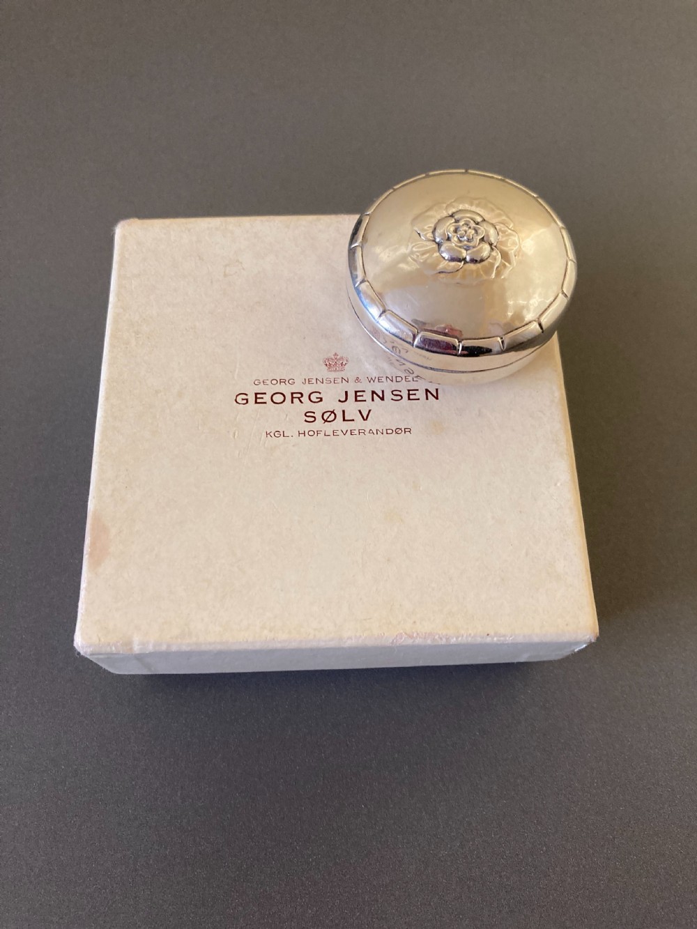 Georg Jensen Danish Silver Pillbox.  View VI