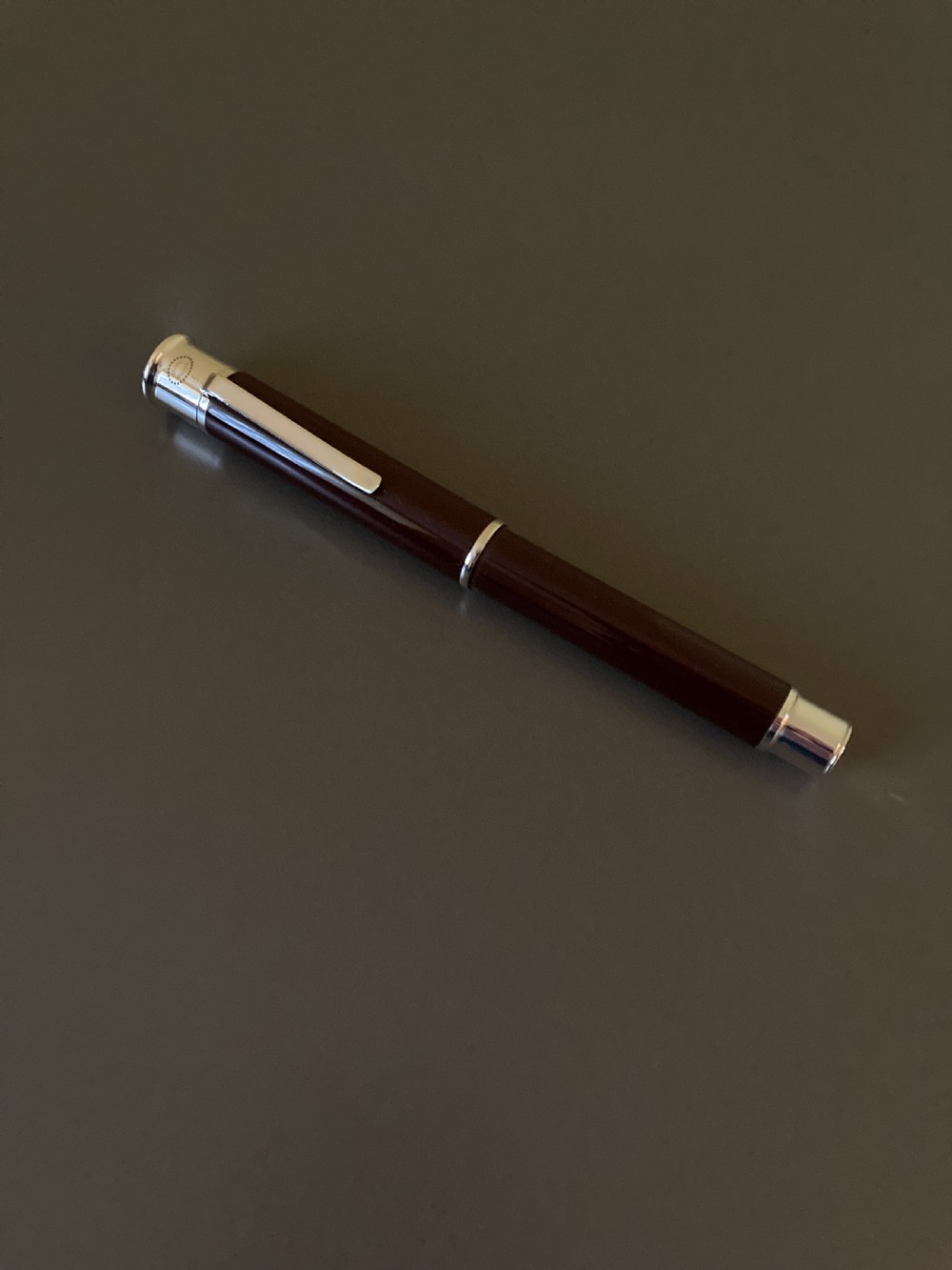 Georg Jensen Danish Silver and Enamel Fountain Pen.