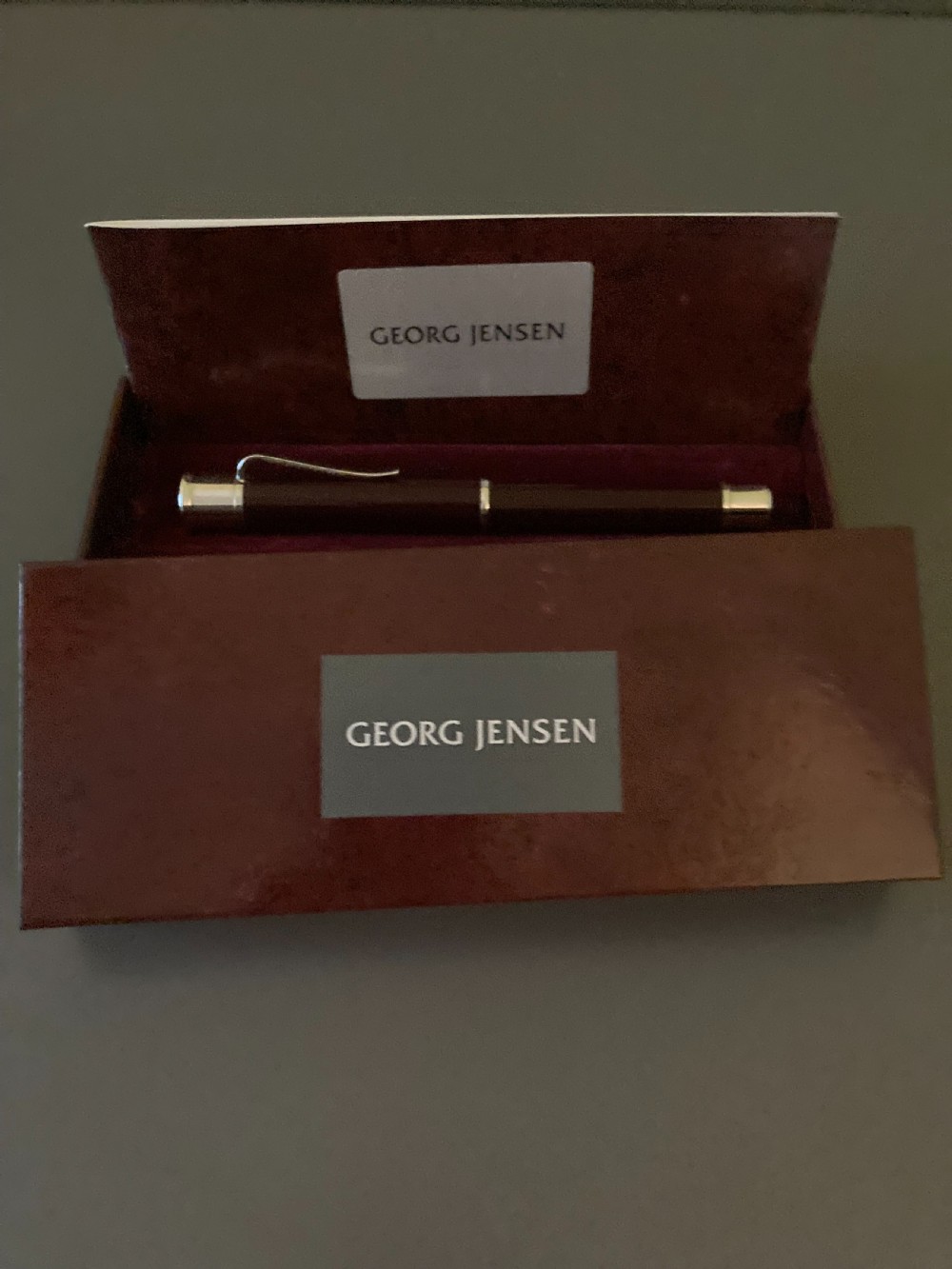 Georg Jensen Danish Silver and Enamel Fountain Pen. View III